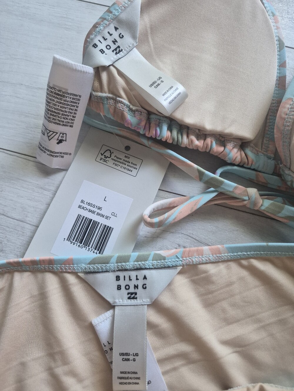 BILLABONG NEW Beach Babe Triangle Bikini Top & Bottoms Set - Picture 13 of 13